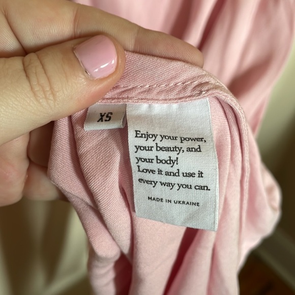 Sleeper Pink voulez vous dancer feather slip dress - Picture 4 of 9